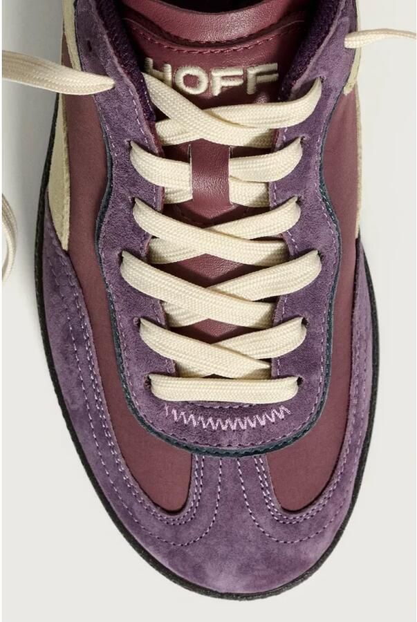 Hoff Alley Aubergine lila leren pantoffels - Foto 3