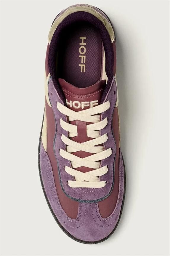 Hoff Alley Aubergine lila leren pantoffels - Foto 5