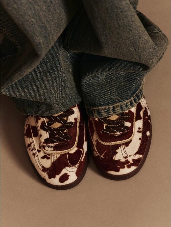 HOFF Park leren suède sneakers donkerbruin - Foto 6