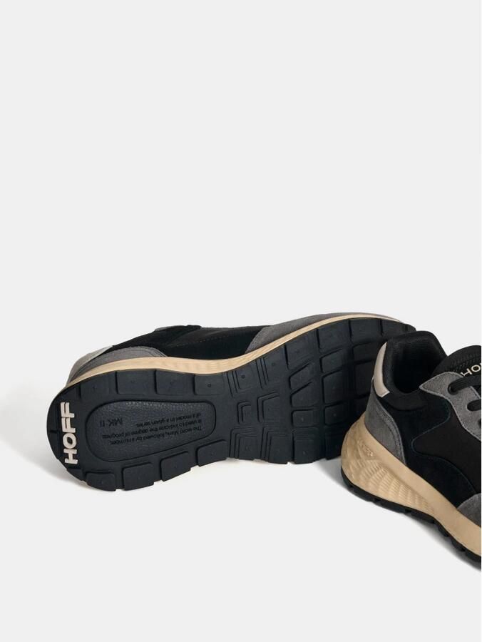 Hoff Zwarte Sneaker met Wafelzool