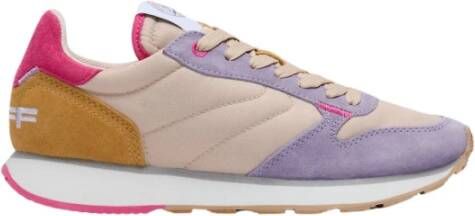 Hoff Leren en Stoffen Sneakers Multicolor Dames