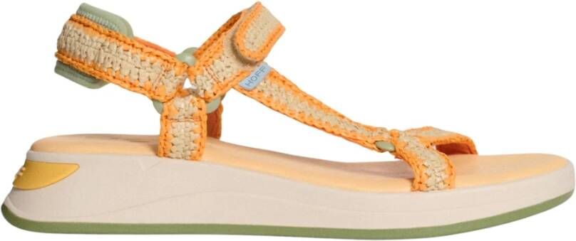 Hoff Orange Island Raffia Sandalen