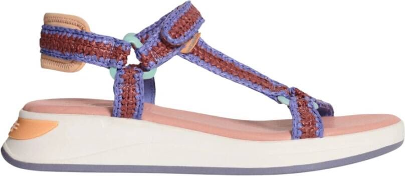 Hoff Paarse Island Raffia Sandalen