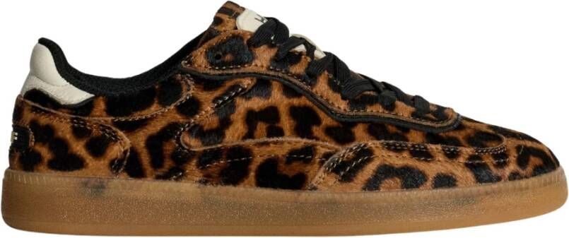 Hoff Sneaker met Luipaardprint en Logo Detail