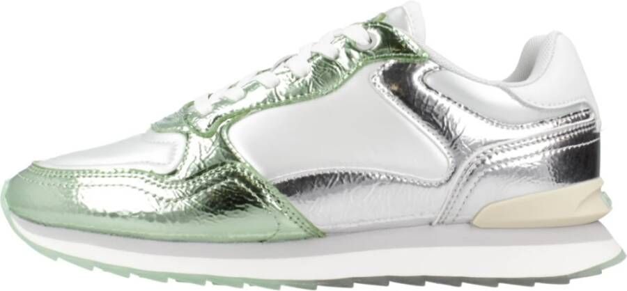 The HOFF Brand Iron metallic zilver gr Groen Textiel Lage sneakers Dames - Foto 2