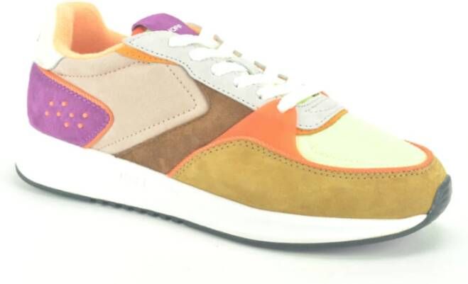 Hoff Stijlvolle Camel Purple Orange Runner Sneakers Bruin Dames