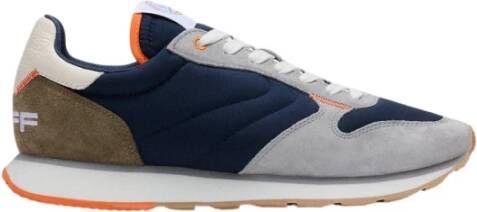 Hoff Stijlvolle Sneakers met Leren Details Blue Heren