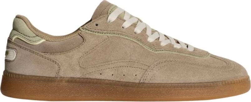 Hoff Taupe Suède Sneaker met Logo Detail - Foto 2