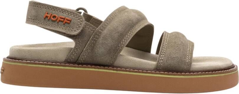 Hoff Velcro Band Suède Plateau Sandaal