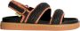 Hoff Zwarte Raffia Road Sandaal - Thumbnail 1
