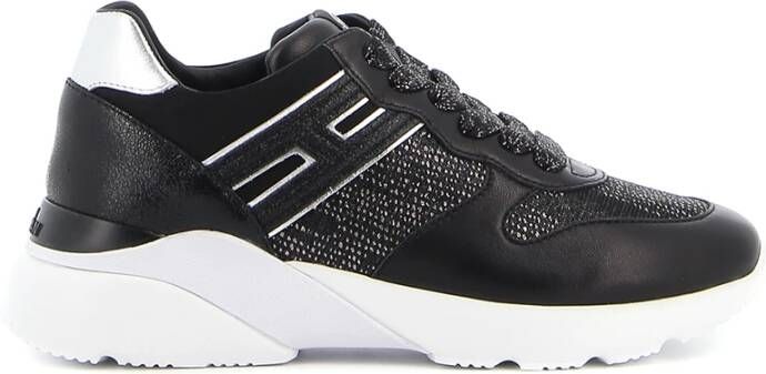 Hogan Active One Zwarte Leren Sneakers Black Dames