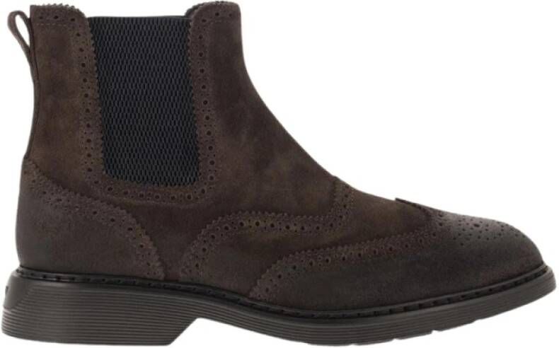 Hogan Ankle Boots Bruin Heren