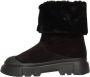 Hogan Zwarte Harige Enkellaarsjes Slip-On Black Dames - Thumbnail 3