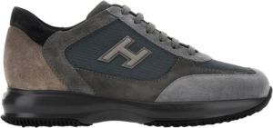 Hogan Antraciet Interactieve Platte Schoenen Grijs Heren