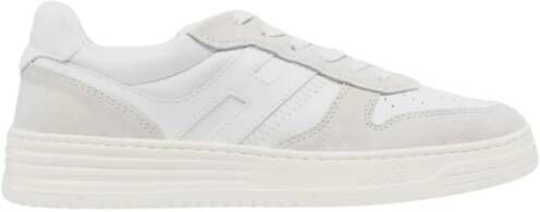 Hogan Luxe stoffen sneakers voor modieuze mannen White Heren