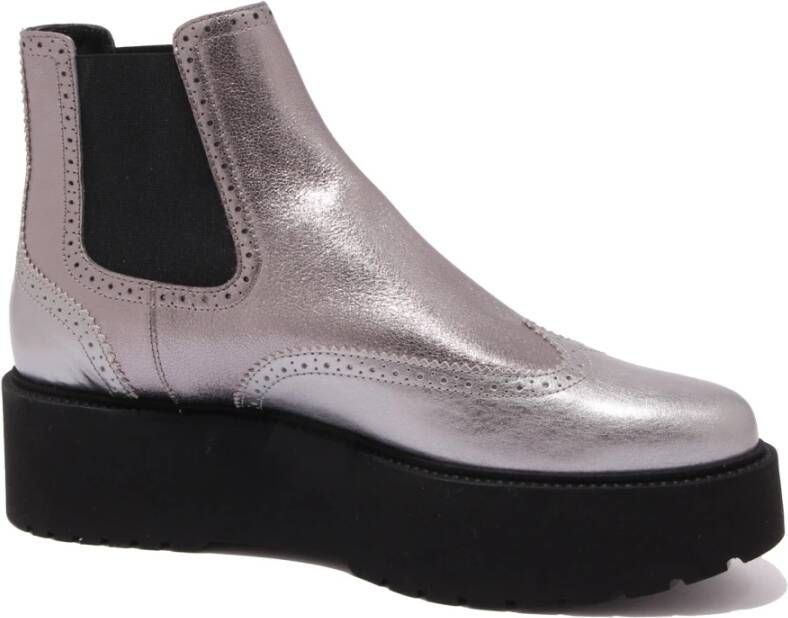 Hogan Beatles Zilver Metallic Effect Boot