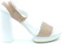 Hogan Beige Blokhak Sandalen Lente Zomer - Thumbnail 1