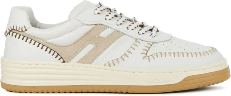 Hogan Beige Combi Sneakers Beige Dames