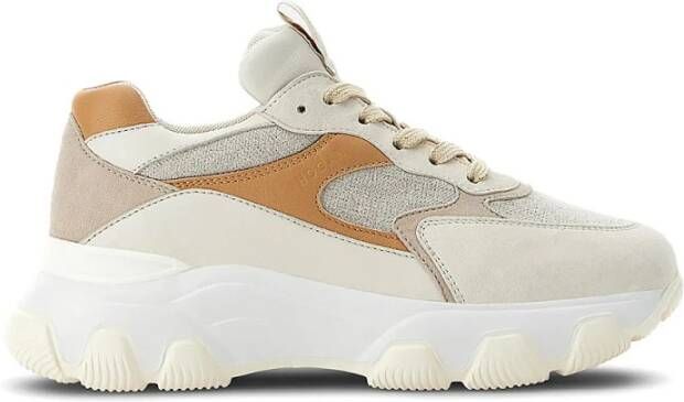 Hogan Beige Hyperactive Suède Sneakers Multicolor Dames