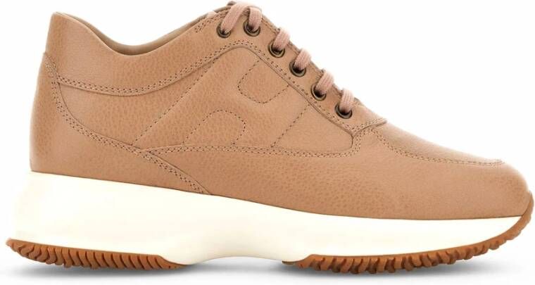 Hogan Beige Platte Schoenen met Verwijderbare Binnenzool Beige Dames