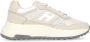 Hogan Beige Leder Sneakers met Gegraveerd Logo Beige Dames - Thumbnail 1