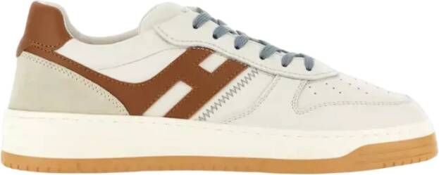 Hogan Beige Leren Memory Foam Sneakers