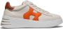 Hogan Beige Leren Sneaker met Oranje H Detail Multicolor Dames - Thumbnail 1