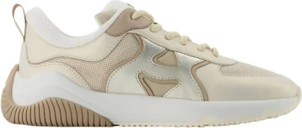 Hogan Beige Leren Sneakers H597 Beige Dames