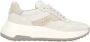 Hogan Beige Leren Sneakers met Suède Inzetstukken Beige Dames - Thumbnail 1