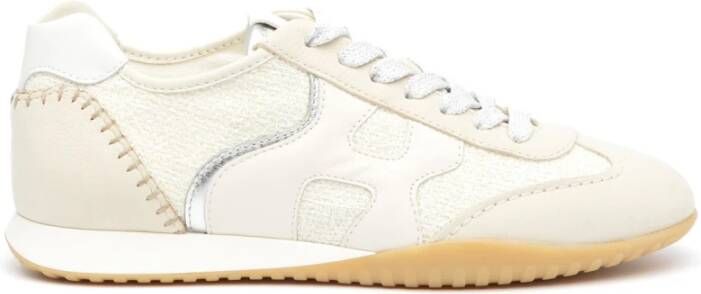 Hogan Beige Nabuk Sneakers met Memory Foam Multicolor Dames