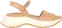 Hogan Beige Platte Sandalen H585 Bruin Dames - Thumbnail 1