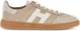 Hogan Beige Retro Stijl Sneakers met Suède Bovenwerk Beige Dames - Thumbnail 1