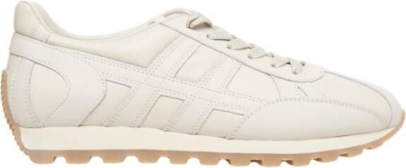 Hogan Beige Sneakers Afgerond Ontwerp