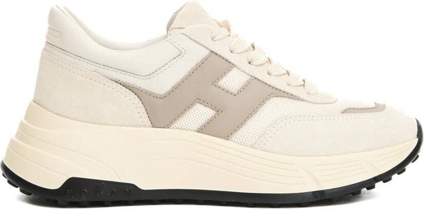Hogan Beige Sneakers met Memory Foam Binnenzool