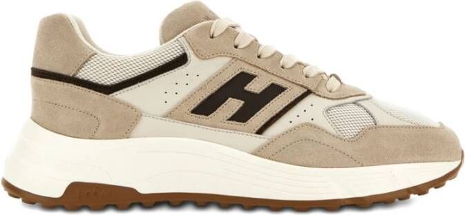Hogan Beige Sneakers met Memory Foam Binnenzool