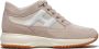 Hogan Beige Suède en Stoffen Interactieve Sneaker Dames Beige Dames - Thumbnail 1