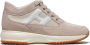 Hogan Beige Suède en Stoffen Interactieve Sneaker Dames Beige Dames - Thumbnail 1