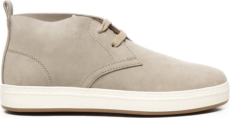 Hogan Beige Suède Laarzen met Logodetail