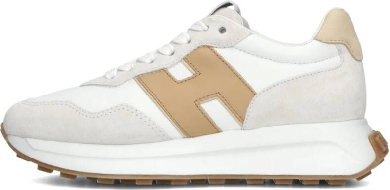 Hogan Beige Suède Lage Sneakers