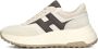 Hogan Beige Suède Lage Top Veterschoenen - Thumbnail 1