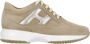 Hogan Beige Suède Leren Sneakers Beige Dames - Thumbnail 1