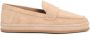 Hogan Beige Suède Loafer Schoenen - Thumbnail 1