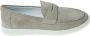 Hogan Beige Suède Mocassin Rubberen Zool - Thumbnail 1