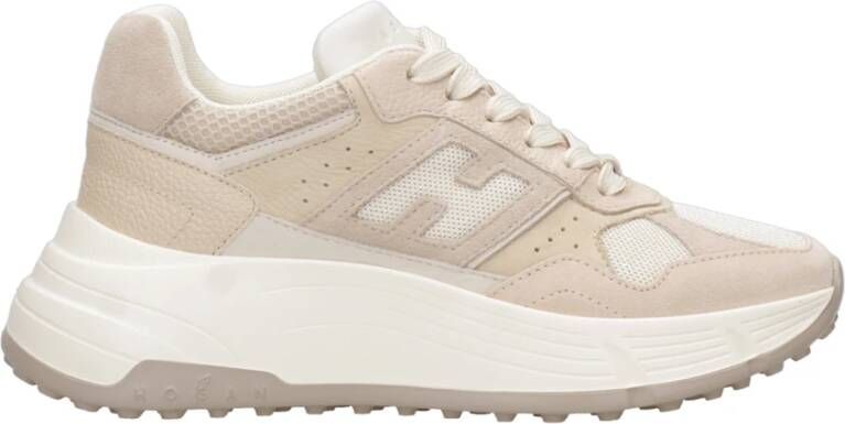 Hogan Beige Suède Sneakers met Memory Foam