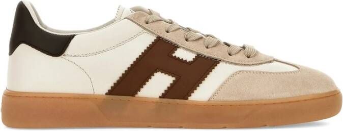Hogan Beige Veterschoen met Geheugenschuim