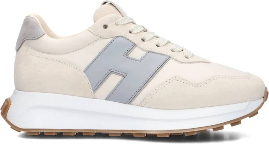 HOGAN Lage Sneakers Dames H641 Allacciato Maat: 41 Materiaal: Suède Kleur: Wit