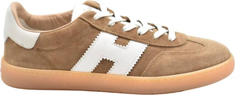 Hogan Beige Veterschoenen voor Mannen Beige Heren