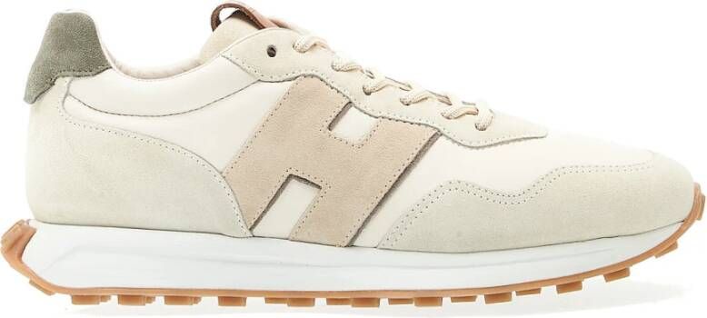 Hogan Bianco Sneakers Ss24 Italiaans Leer Multicolor Heren