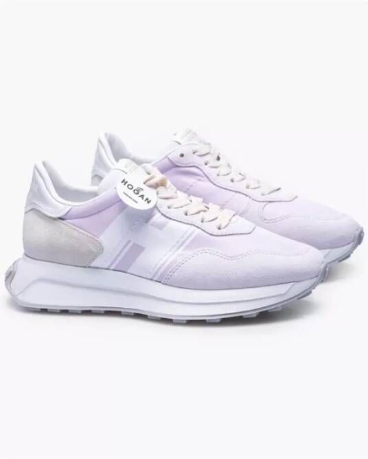 Hogan Bimetalen Leren Sneakers H641 White Dames