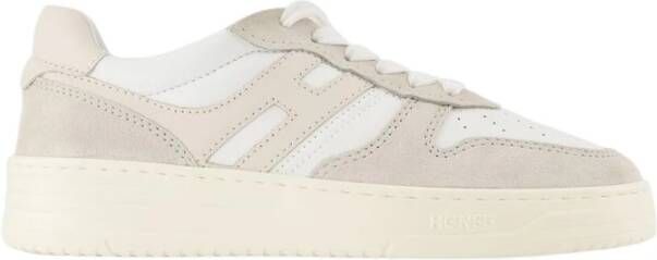 Hogan Blanc Sneakers Stijlvol en Comfortabel Beige Dames